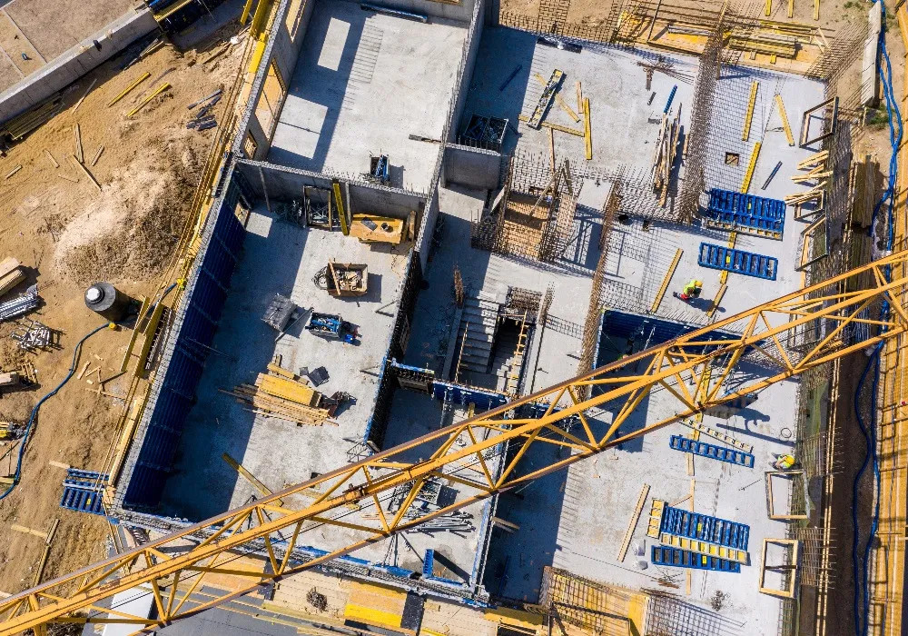 Aerial View of Construction Site - Header